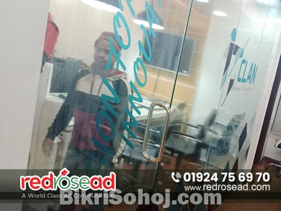 Gulshan-1 3D Glass Sticker Design in Bangladesh